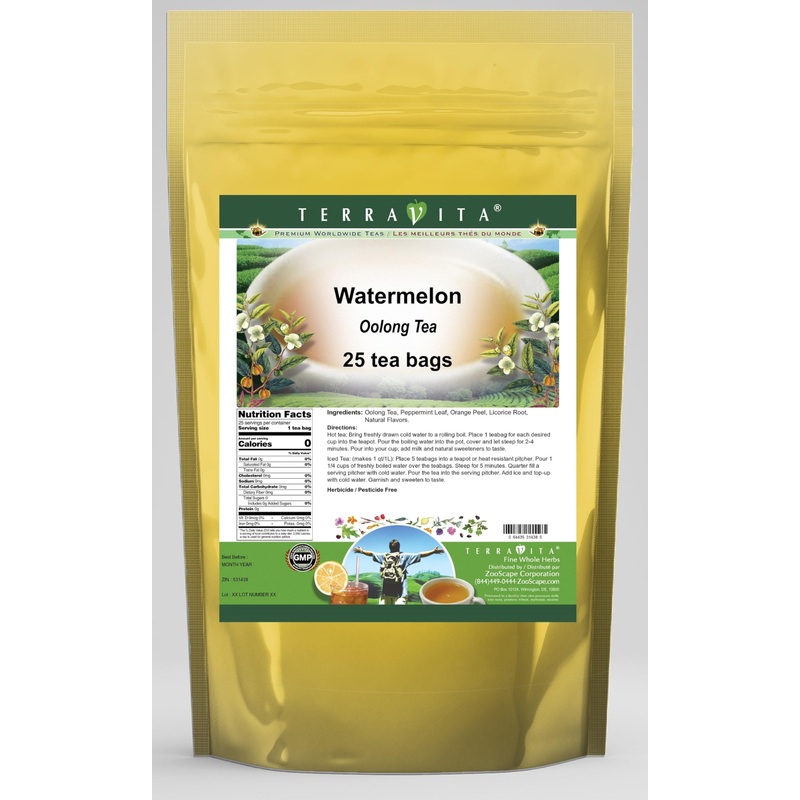 Watermelon Oolong Tea (25 Tea Bags, Zin: 531438) – 2 Pack