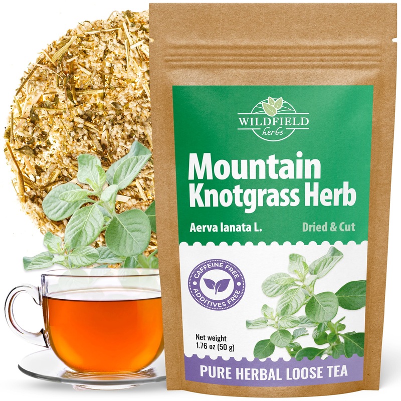 1.8 Oz. Mountain Knotgrass Tea Dried Cut Herb Mountain Knotgrass Herbal Tea (Aerva Lanata) – 50G Polpala Pol-Pala Pol Pala Pol P