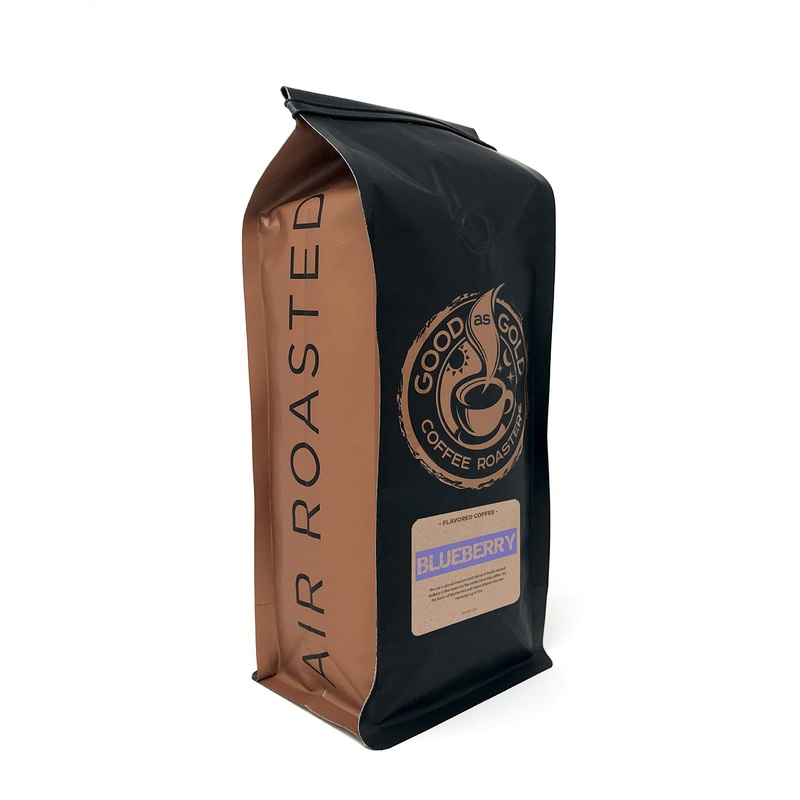 Blueberry Coffee Beans, Flavored Coffee, Whole Bean, 12 Ounce Bag – Good As Gold Coffee Roasters