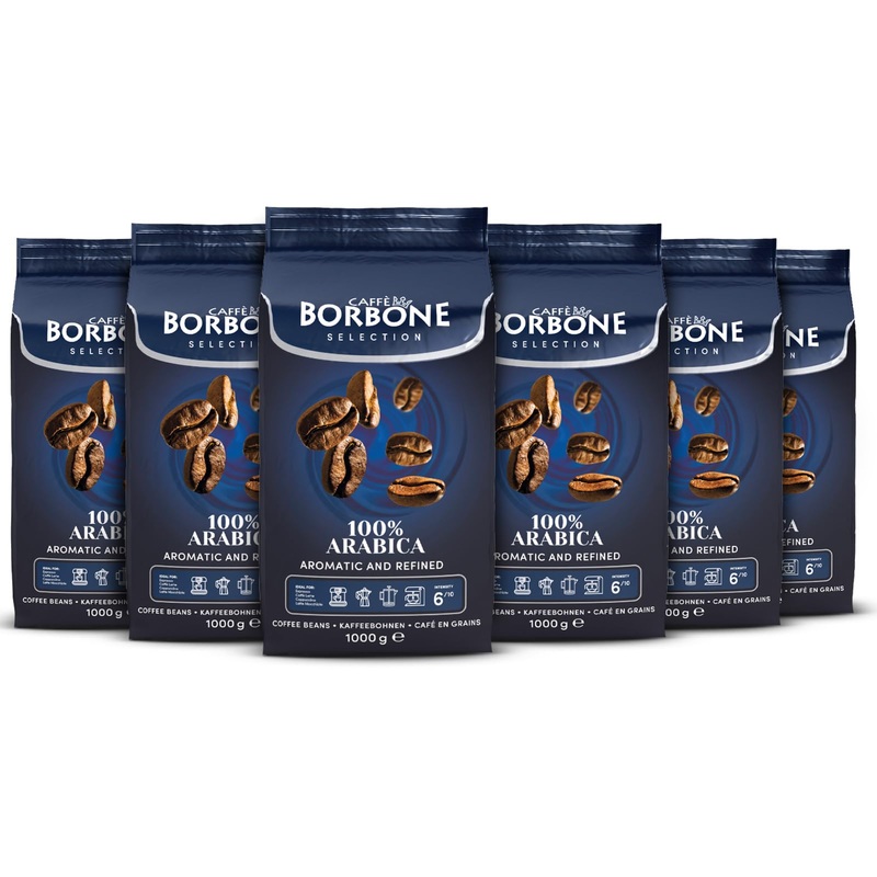 Caff Borbone Whole Bean Coffee, 100% Arabica, Medium Espresso Roast – Freshly Roasted And Packaged In Italy – 2.2 Pound (Pack Of