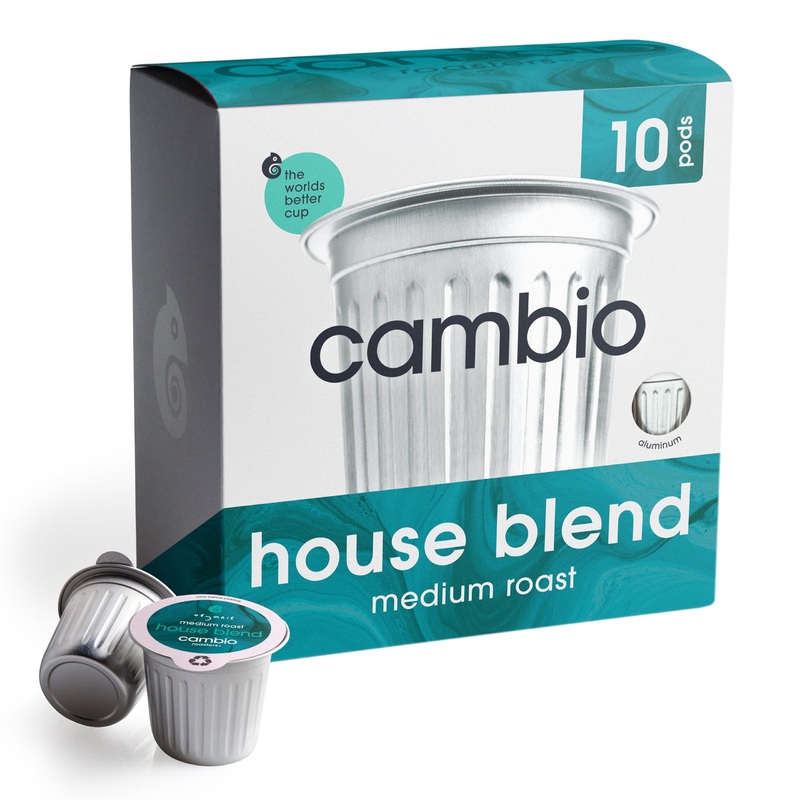 Cambio Roasters House Blend Coffee Pods – Medium Roast K Cup Coffee, Works With Keurig, 10 Count