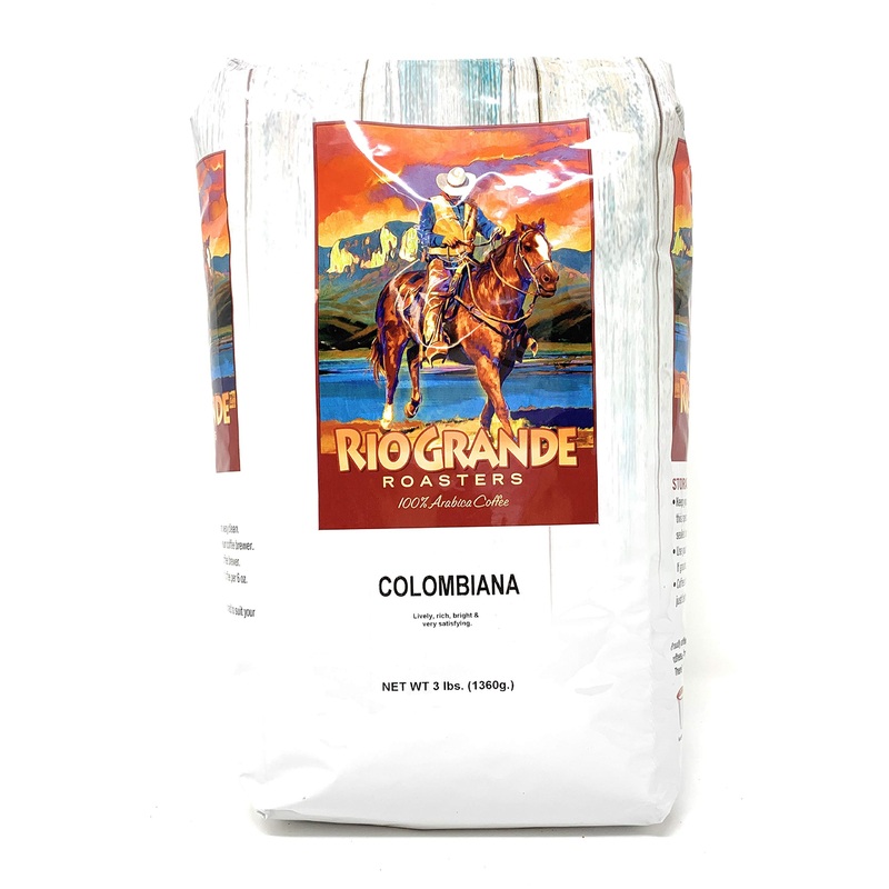Columbian – Rio Grande Roasters 3 Lb. Bag Whole Bean Coffee