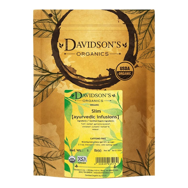Davidson’S Organics, Ayurvedic Infusions, Slim, Loose Leaf Tea, 16-Ounce Bag