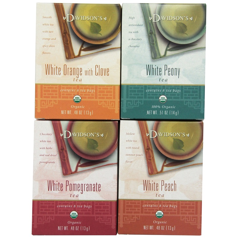 Davidson’S Tea Assorted White, 8-Count Tea Bags (Pack Of 12)