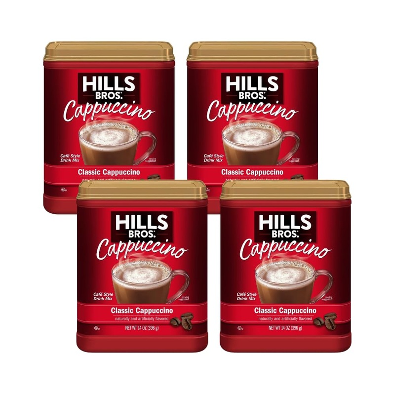 Hills Bros. Flavor Coffee (Classic Cappuccino, 14 Ounce (Pack Of 4)