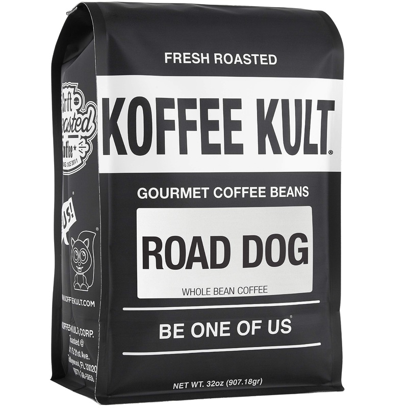 Koffee Kult Road Dog Dark Roast Coffee Beans (Whole Bean,32Oz)