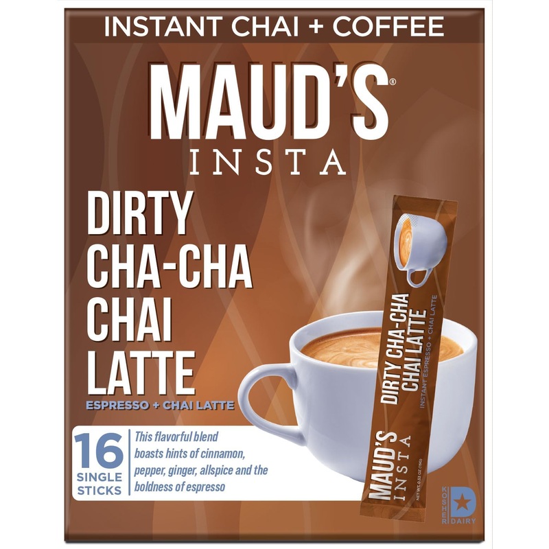 Maud’S Espresso Chai Tea Latte Instant Packets, 16 Ct, 100% Gourmet Blended Tea Leaves, Instant Hot Or Iced Latte – Just Add Wat