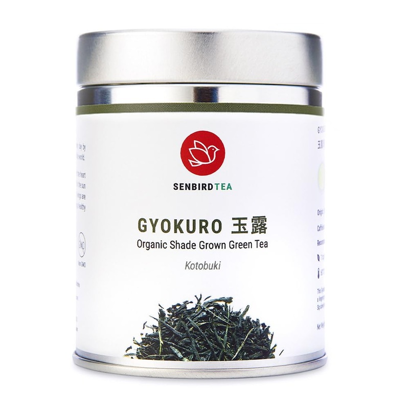 Senbird Organic Gyokuro, Japanese Shade Grown Green Tea – Kotobuki From Kyoto Japan – Imperial Loose Leaf Green Tea In Airtight