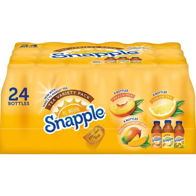 Snapple Iced Tea Variety Pack, 20 Fl Oz (Pack Of 24)