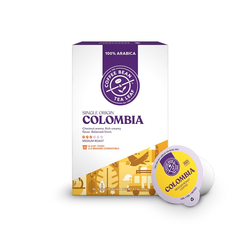 The Coffee Bean & Tea Leaf Colombia Single Origin Coffee K-Cups (Medium Roast, 10Ct)