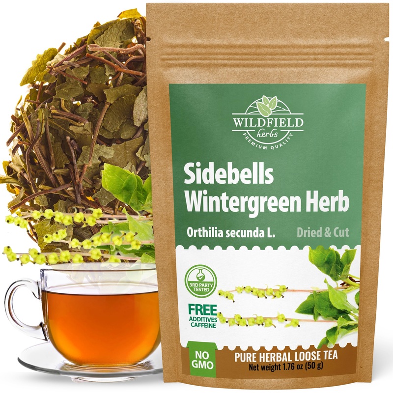 1.8 Oz. Dried Cut Sidebells Wintergreen Herb Tea (Orthilia Secunda) – 50 G One-Sided Wintergreen Herbal Tea Orthilia (Peralito)