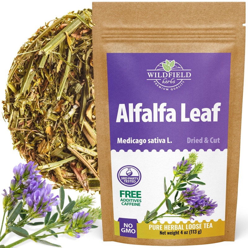 4 Oz Alfalfa Leaf Alfalfa Herb Tea (Medicago Sativa) – 113G Tea Bags Herbal