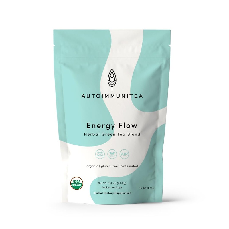 Autoimmunitea — Aip Energy Tea Blend, For Energy Boost, Cognitive Function, With Organic Green Tea, Lemongrass, And Spearmint –
