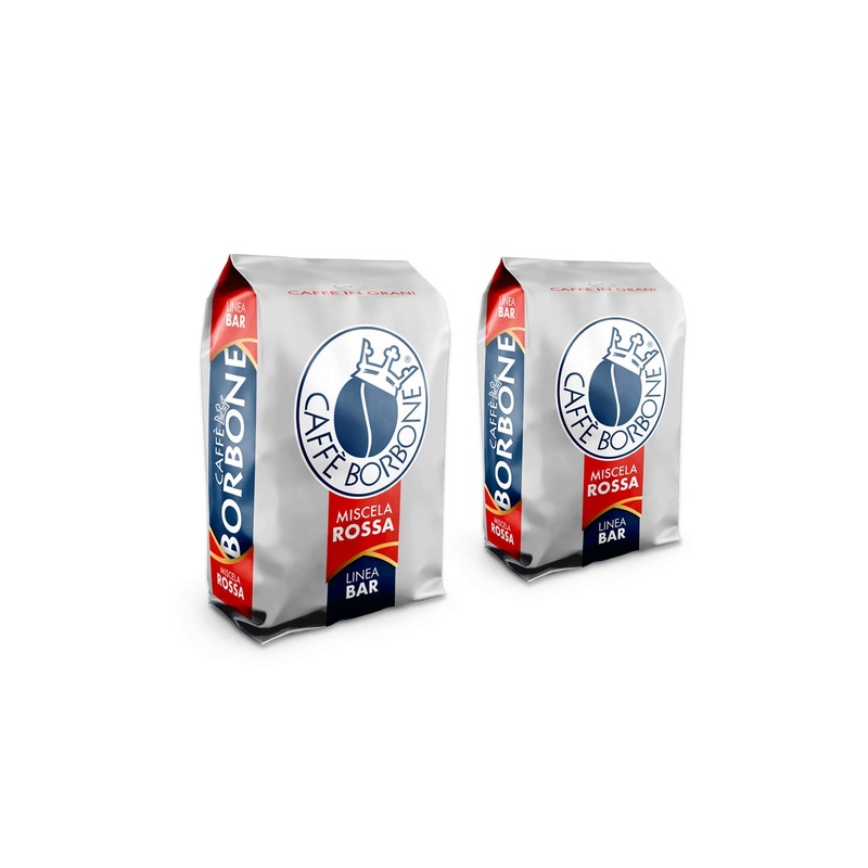 Caffe Borbone Whole Bean Coffee, Dark Roast, Red Blend, Authentic Italian Coffee, 2.2 Lb Bag (Pack Of 2)
