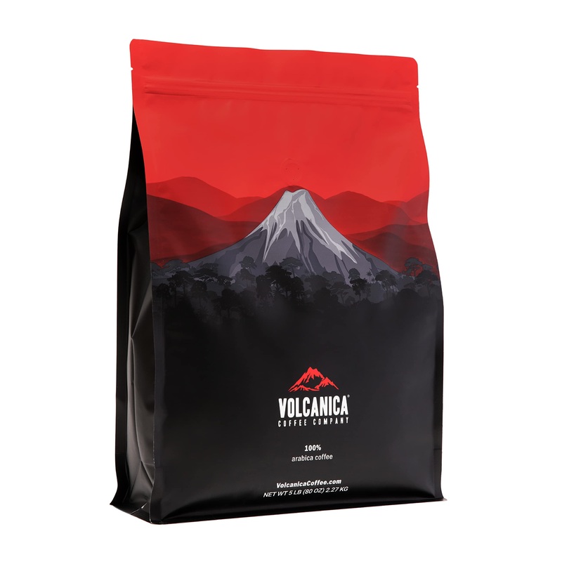 Caramel Crunch Flavored Coffee, Whole Bean, Fresh Roasted, 5 Lbs Bags