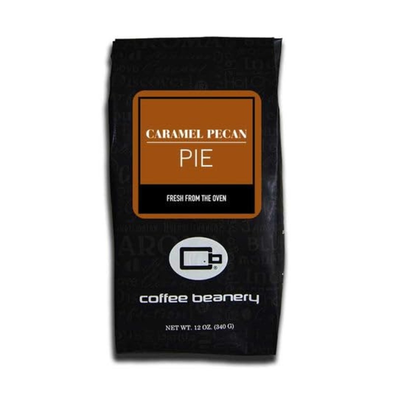 Caramel Pecan Pie Flavored Coffee, Specialty Arabica Coffee, Medium Roast, 12 Ounce, Whole Bean