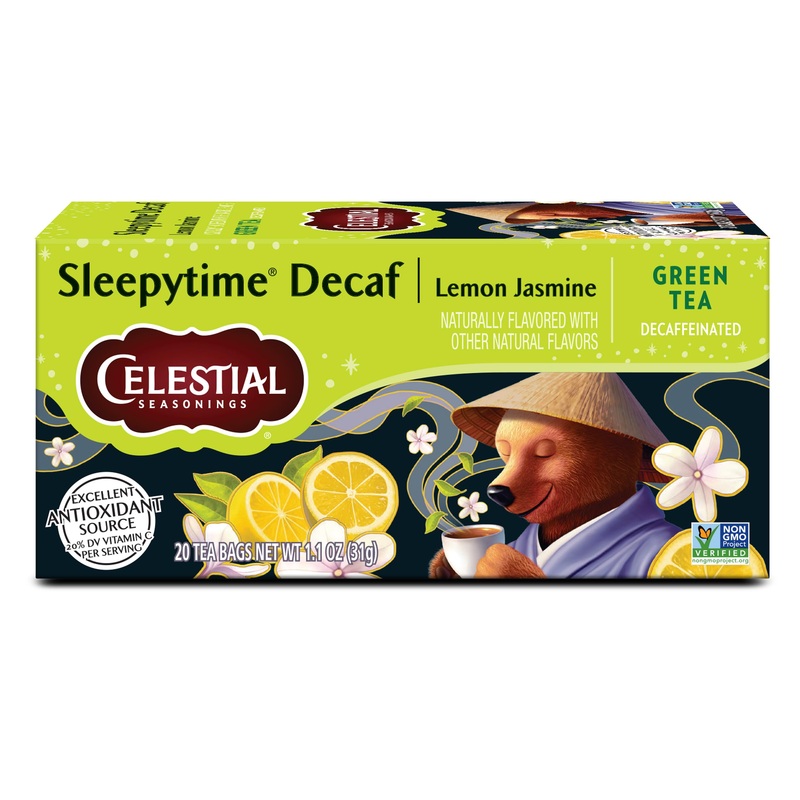Celestial Seasonings Sleepytime Decaf Lemon Jasmine Green Tea Bags 20 Tea Bags