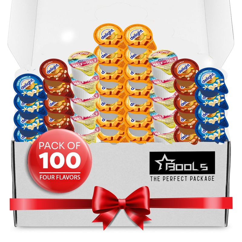 Coffee Creamer Singles Variety Pack Packaged By Bools, Intearnational Dealight Mini Coffee Creamer & Mini Moo’S 4 Flavor Assortm