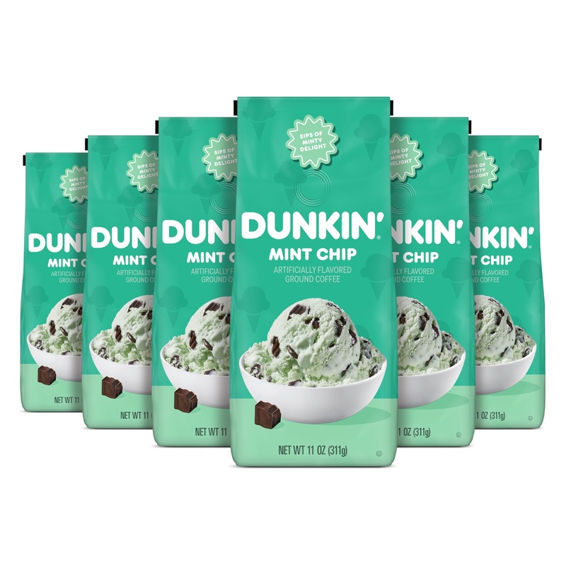 Dunkin Mint Chip 11Oz Ground Coffee (Pack Of 6)