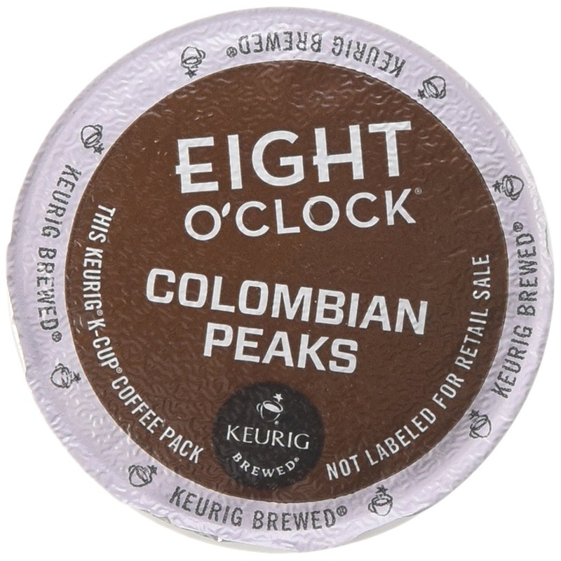 Eight O’Clock Colombian Peaks Medium Roast Coffee K-Cup Packs – 18 Ct
