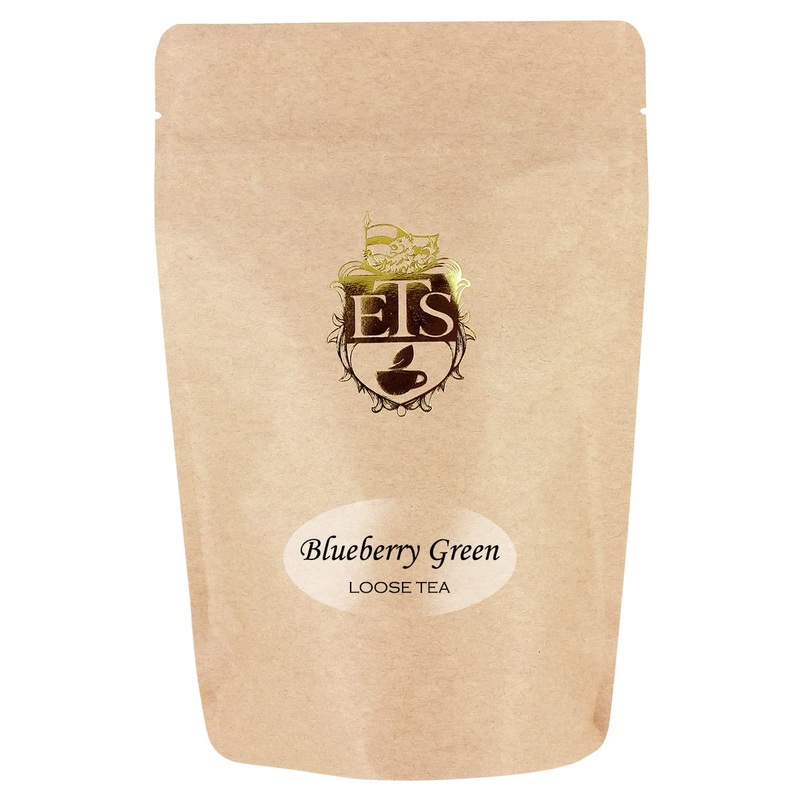 English Tea Store Loose Leaf, Blueberry Flavored Green Tea – 4Oz, 4 Ounce