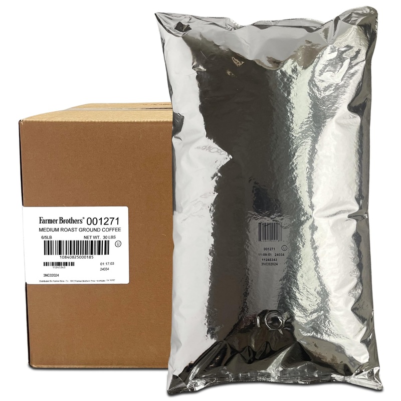 Farmer Brothers Medium Roast Ground Coffee 6 X 5Lbs Ground Coffee 1271