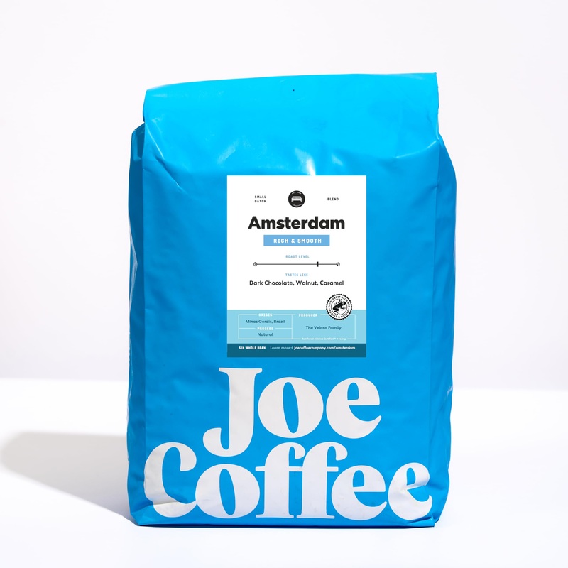 Joe Coffee Company – The Amsterdam Whole Bean Specialty Coffee, 5 Lb Bag | Nyc Roaster, Rainforest Alliance Certified, Kosher, C