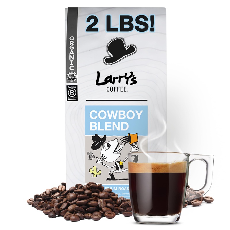 Larry’S Coffee Cowboy Blend – Whole Bean 2 Pound