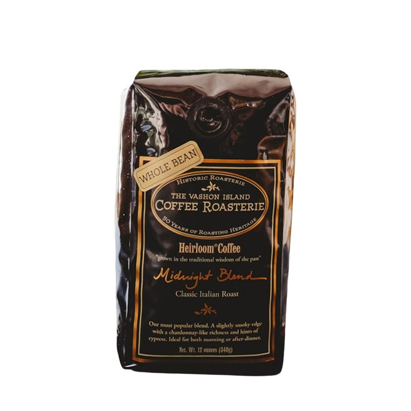 Midnight Blend – Roasted By Vashon Island Coffee Roasterie – Whole Bean Coffee – 8 Ounce Bag