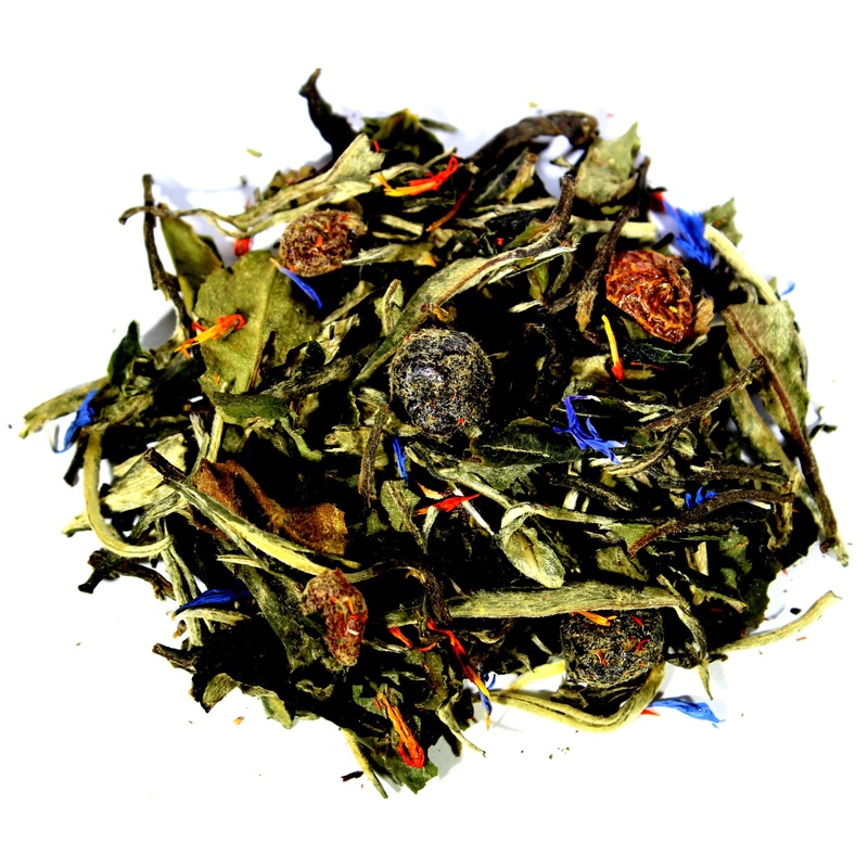 Nelson’S Tea – Blueberry Pomegranate – White Loose Leaf Tea – White Tea, Rose Hips, Dried Blueberries, Safflower – 1 Lb.