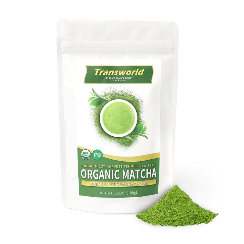 Organic Matcha Green Tea Powder First Harvest Ceremonial Grade 100% Pure Premium Matcha For Drinking And Latte No Additives 3.53