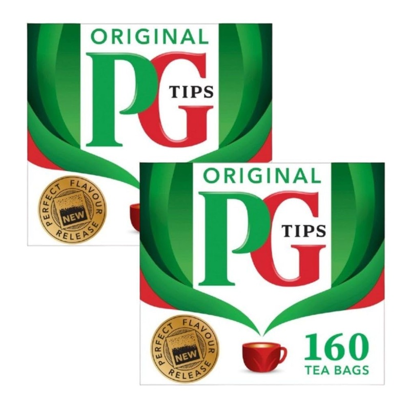 Pg Tips,Tea Bag, 160-Count Boxes (Pack Of 2)