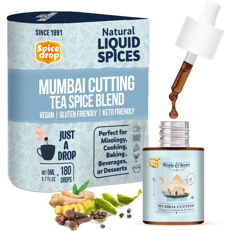 Spice Drop Chai Masala Extract | Rich Aroma | Indian Spices Extract | No Added Color Or Preservative | Unsweetened | Non-Gmo | V