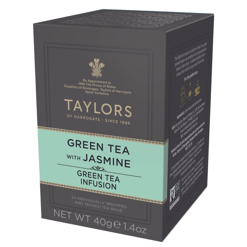 Taylors Of Harrogate Green Tea With Jasmine, 20 Count (Pack Of 6)