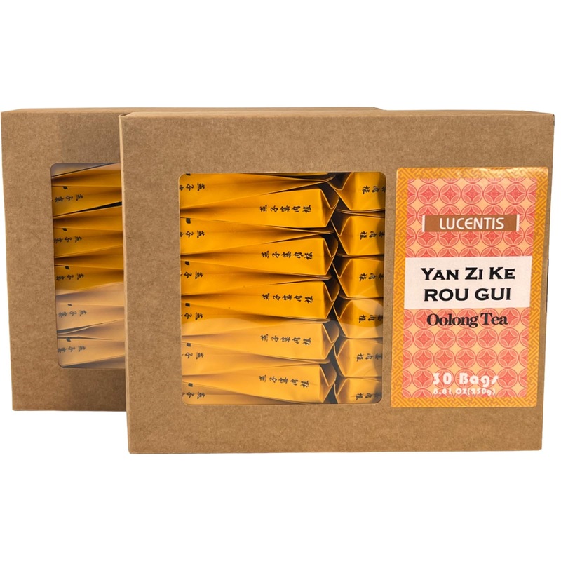 30 Teabags (Yan Zi Ke Rou Gui) Rock Oolong Tea Cinnamon Da Hong Pao 8.81Oz (250G) China Wuyi Mountain Loose Leaf Tea Strong Cinn