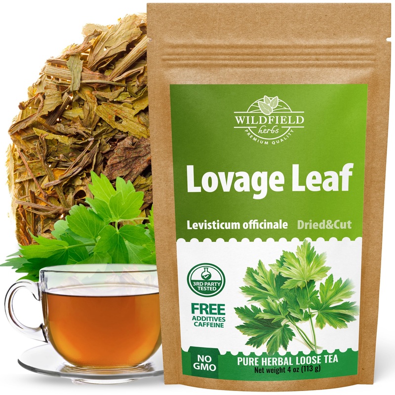 4 Oz. Dried Lovage Herb Lovage Leaves Herbal Tea (Levisticum Officinale) – 113G Herb Tea Lev  Sticum