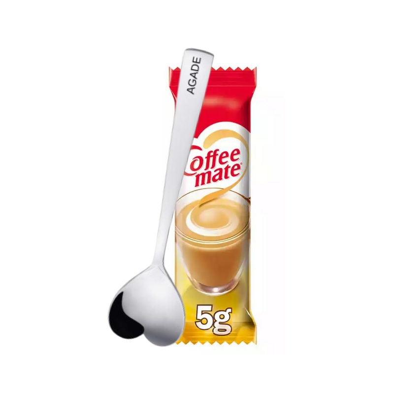Agade Coffee Delight Set – Includes 30 X 5G Creamer Sachets (Compatible With Coffee Mate) And A Specially Designed Spoon – Smoot
