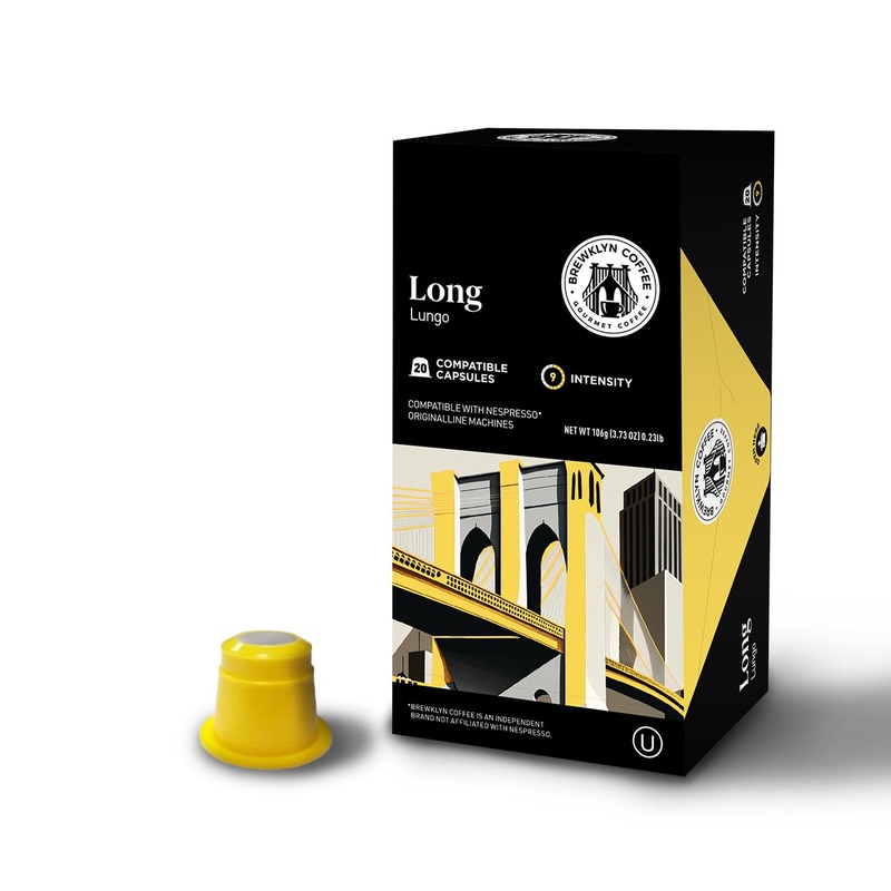 Brewklyn Coffee For Nespresso Original Machine 100 Pods Certified Genuine Espresso Classic Espresso Blend Pods Compatible With N