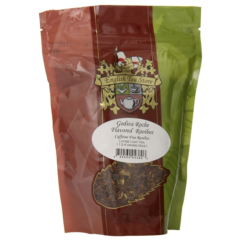English Tea Store Loose Leaf, Godiva Roche Flavored Rooibos – Pouches, 4 Ounce