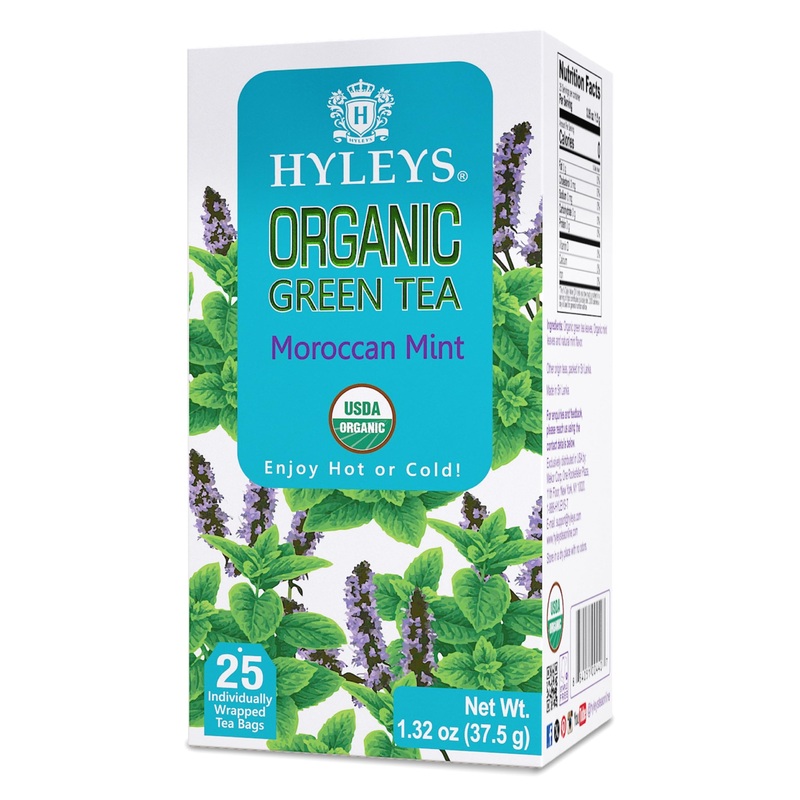 Hyleys Organic Green Tea Moroccan Mint Flavor – 25 Tea Bags