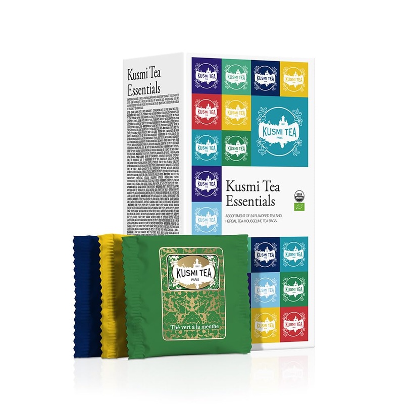 Kusmi Tea Sampler Assortment Variety Box – Organic Green, Black & Herbal Tea – 24 Bags – Perfect Gift for Men & Women
