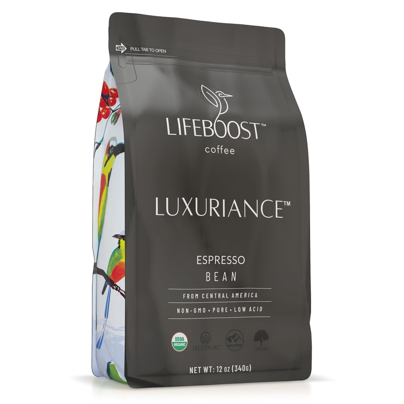 Lifeboost Organic Espresso Beans Whole – Non-Gmo Low Acid Single Origin Organic Espresso Coffee – Third Party Tested For Mycotox