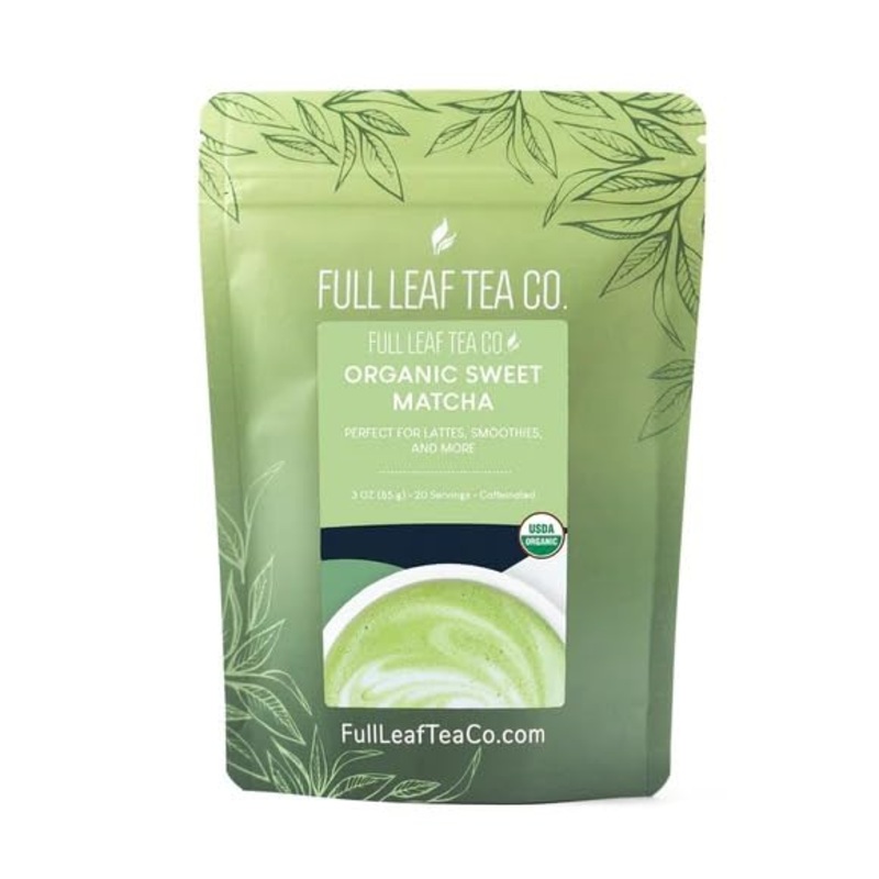Organic Sweet Matcha – 3Oz Bag (Approx. 20 Servings) | Full Leaf Tea Co.