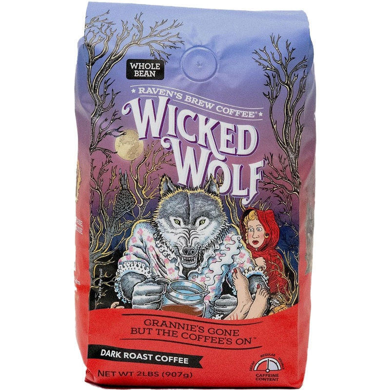 Raven’S Brew Coffee Full Bodied Coffee Dark Roast Whole Bean – Wicked Wolf 2Lb