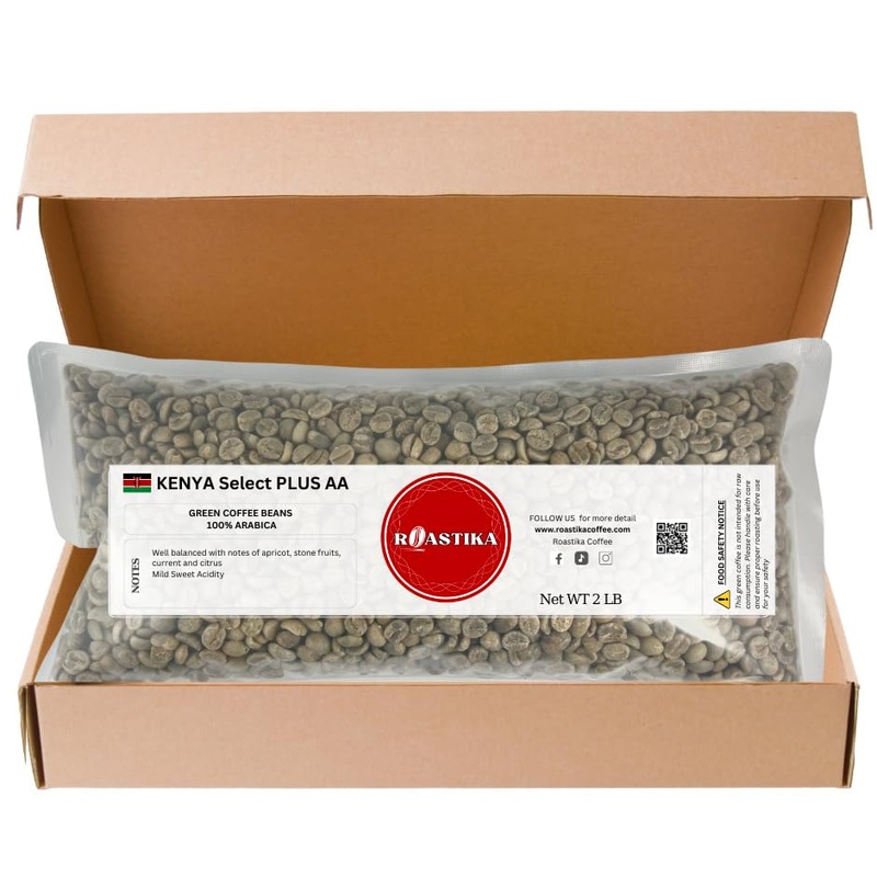 Roastika – Kenya Plus Aa – 2Lb – Premium Green Coffee Bean – Single Origin – Unroasted Coffee Bean