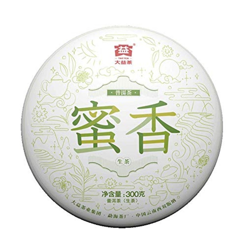 Taetea ‘Nectar’ Raw Pu’Er Tea Cake, Aged Fermented Black Tea, Chinese Sheng Puerh Tea For Daily Drink And Gift (300G/10.58Oz)