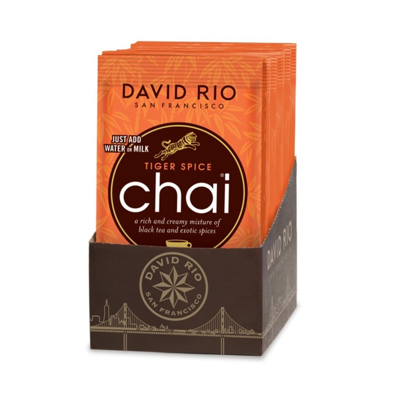 Tiger Spice Chai Tea Latte Mix, 1.24 Oz (Pack Of 48), Single Serve Packets, Black Tea, Organic Spices, Dairy Free, Serve Hot Or