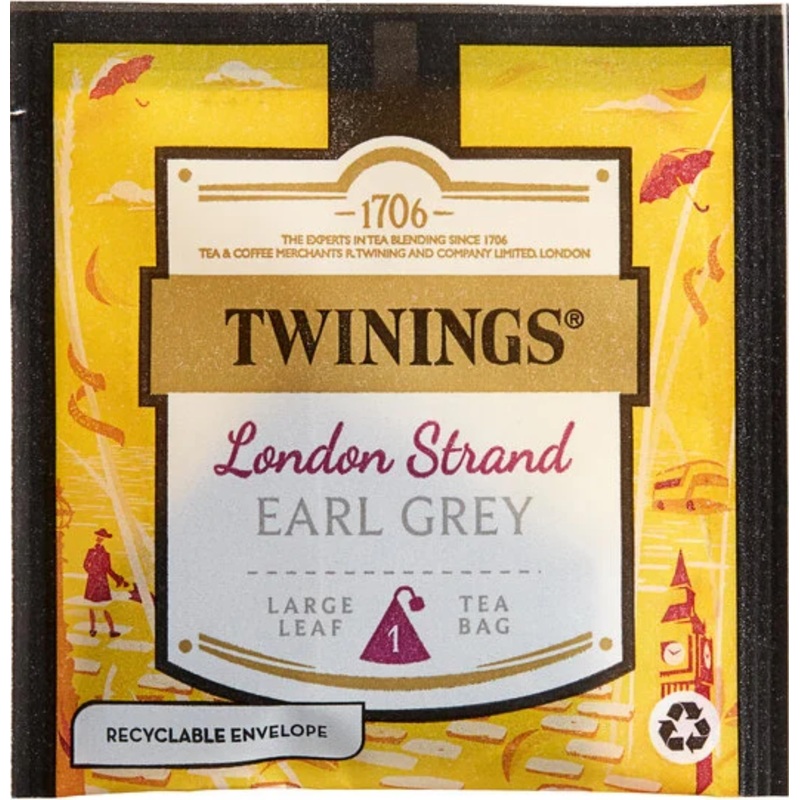 Twinings Discovery Collection London Strand Earl Grey, 30 Large Leaf Pyramid Tea Bags