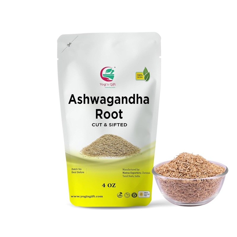 Ashwagandha Root 4 Oz | Dried Ashwagandha Herb | 100% Naturally Dried | Withania Somnifera | Best Particle Size For Making Tea |