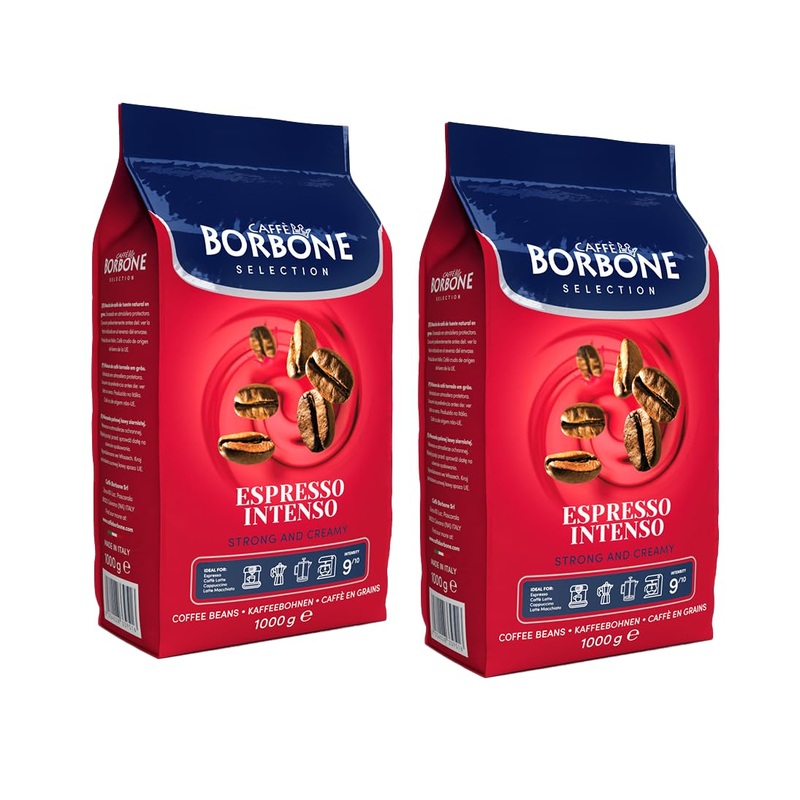 Caffe Borbone, Whole Bean Coffee Blend, Espresso Intenso, Medium Roast, Roasted And Freshly Packaged In Italy, 2.2 Pound Bag (Pa